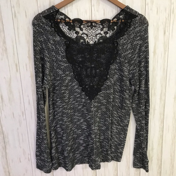 🍋 Forever 21 + thin knit lace back sweater 1X - Picture 3 of 6